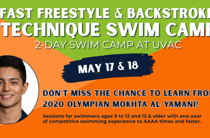 Fitter & Faster Fast Freestyle & Backstroke Technique Swim Camp at UVAC May 17 & 18, 2025