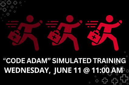 Code Adam Simulated Safety Training at UVAC on Wednesday, June 11, 2025 at 11:00am