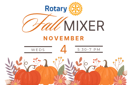 Rotary Club Fall Mixer at UVAC on November 4