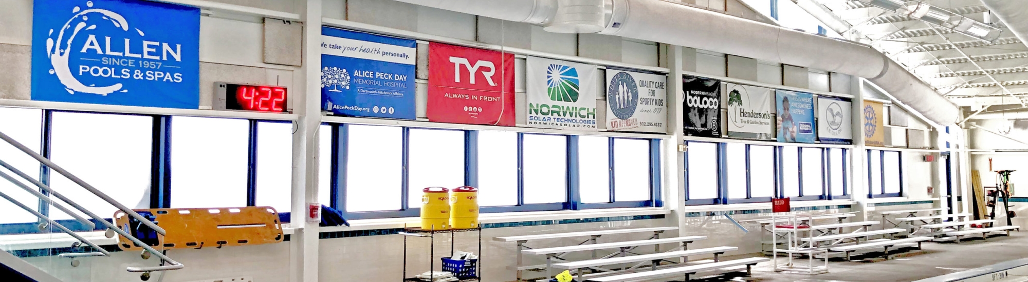 Banner Sponsorships at Upper Valley Aquatic Center
