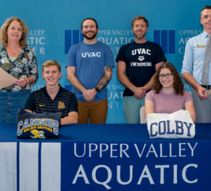 Associate Executive Director Jennifer Baxter, Hugh Hawkins, UVAC Head Coach Ian Quinn, Assistant Head Coach Pat Foley, Iris Freeman, Associate Executive Director Matt Young