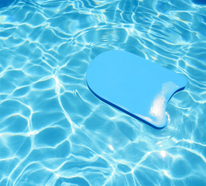kick board in swimming pool